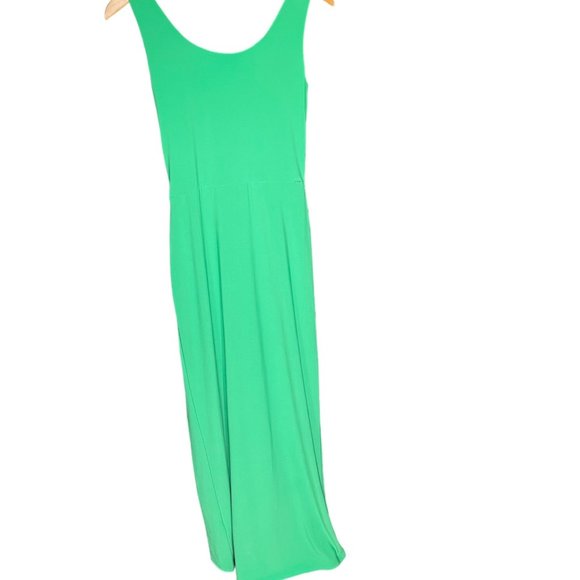 Vintage Rare Ralph Lauren Wedding Guest Elegant Scoop Knot Emerald Maxi Dress 8 - Picture 9 of 13